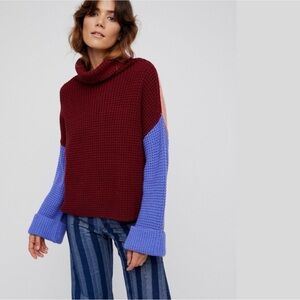 Free People Park City Turtleneck Sweater Size Small